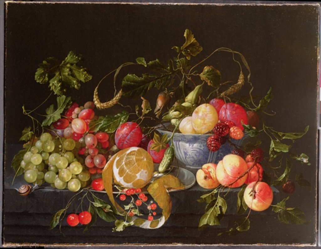 Detail of A Still Life of Fruit by Cornelis de Heem