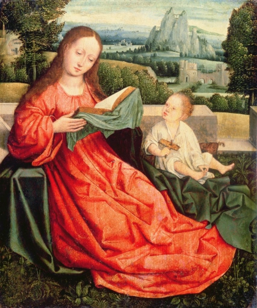 Detail of The Madonna and Child by Flemish School