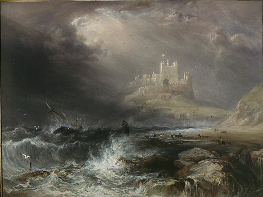 Bamburgh Castle, Northumberland by William Andrews Nesfield