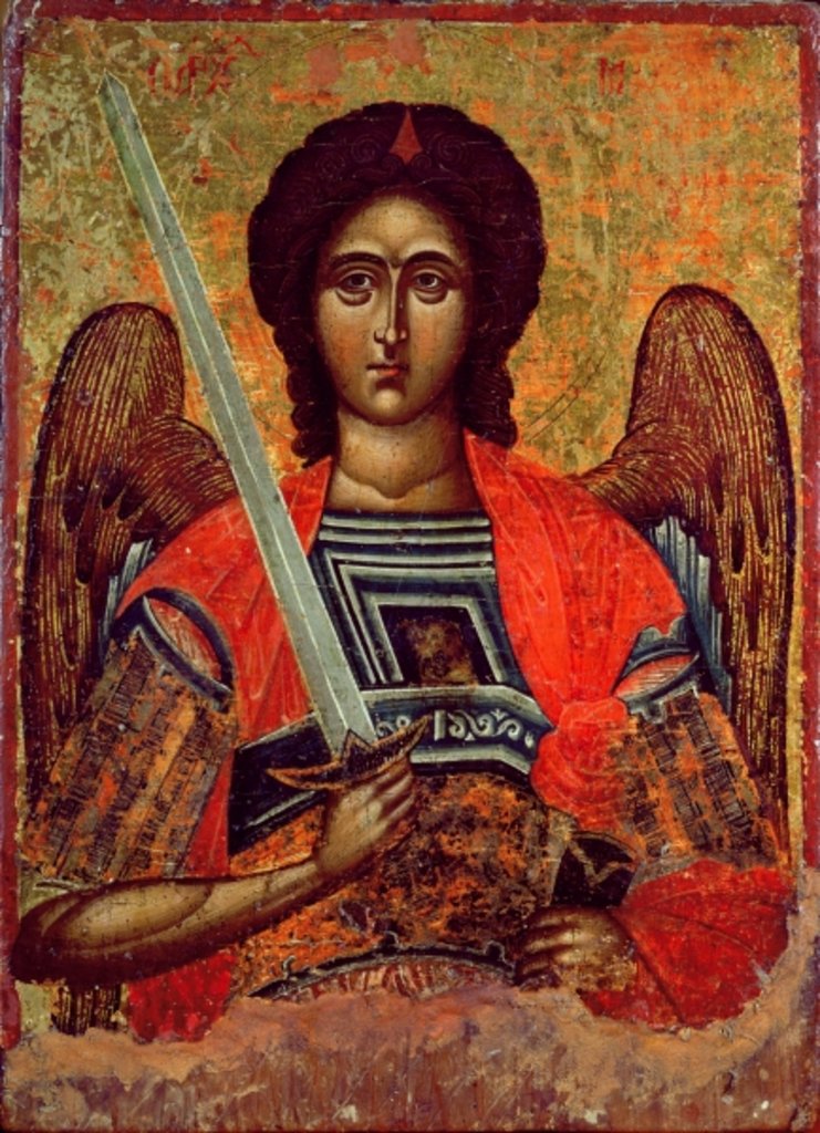 Detail of Icon of the Angel Michael, Greek, 18th century by Anonymous
