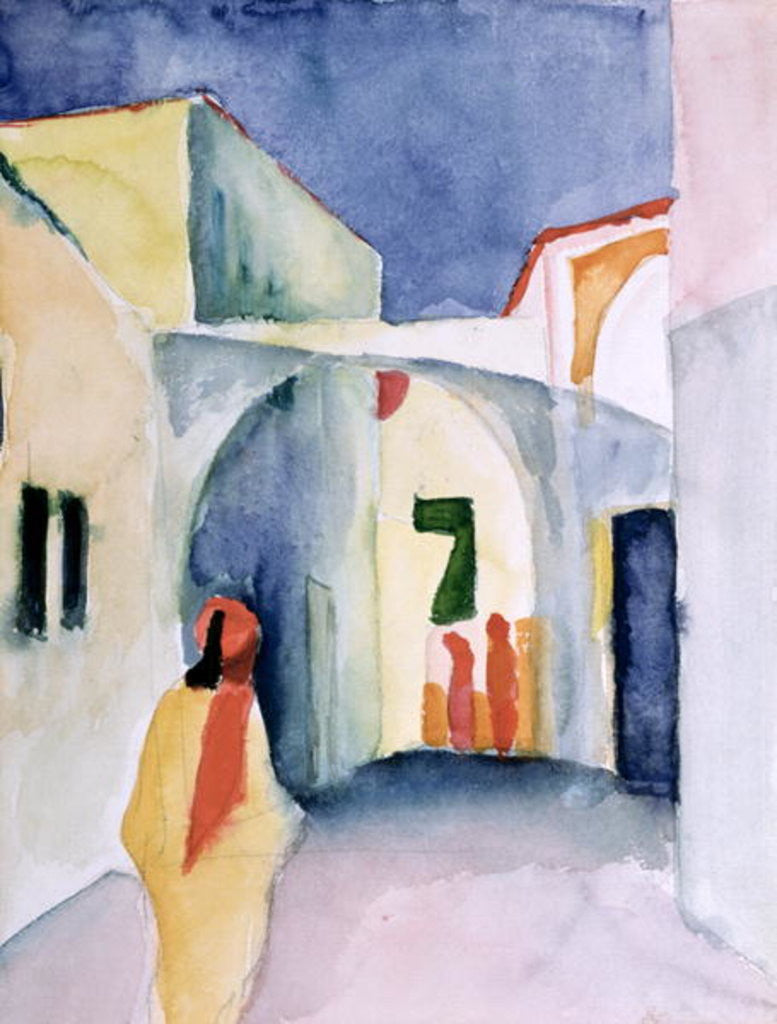 Detail of A Glance Down an Alley by August Macke