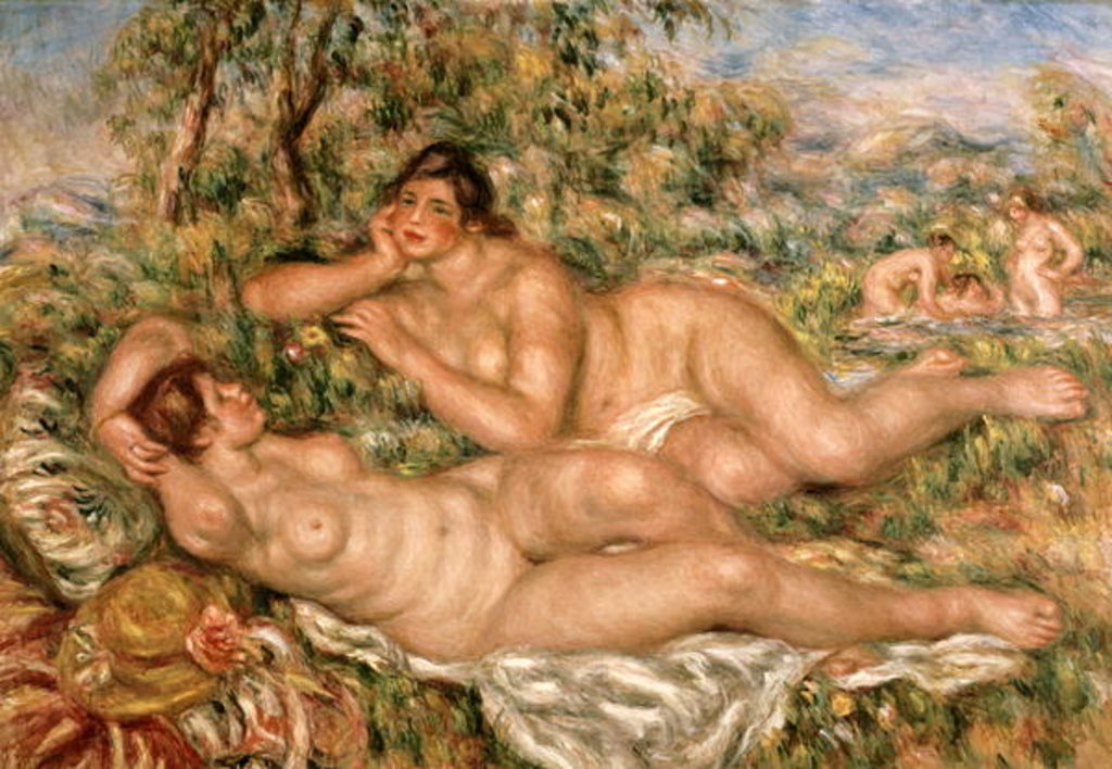 Detail of The Bathers, c.1918-19 by Pierre Auguste Renoir
