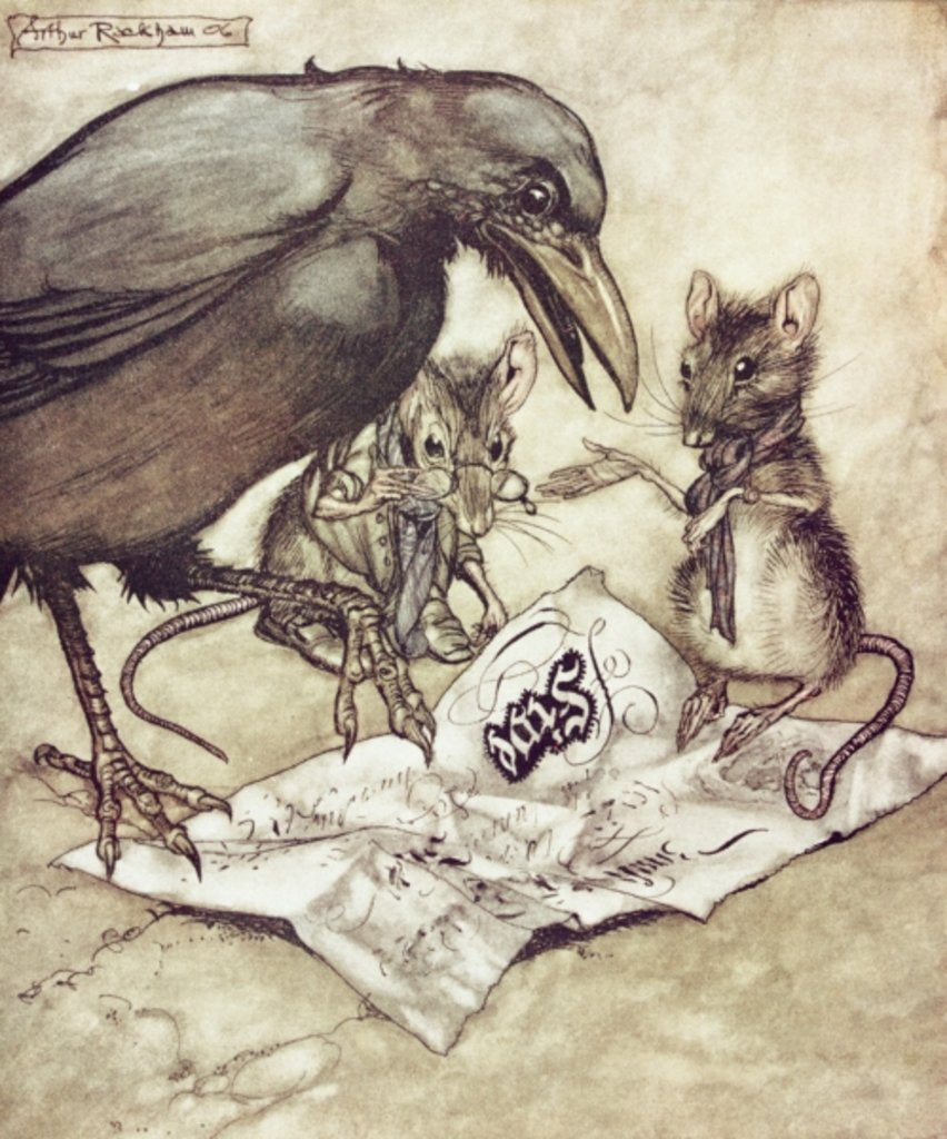 Detail of Preposterous! cried Solomon in a rage by Arthur Rackham