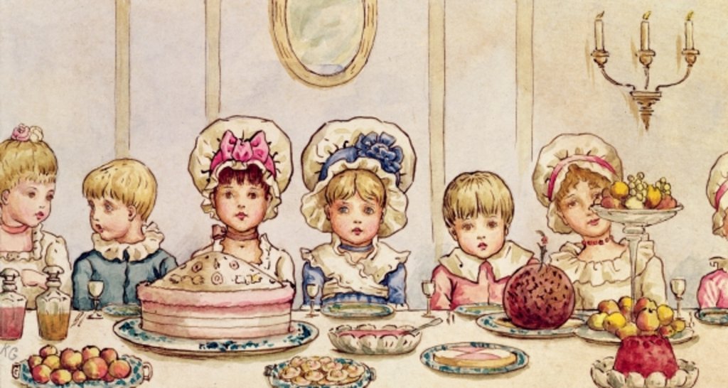 Detail of Supper by Kate Greenaway