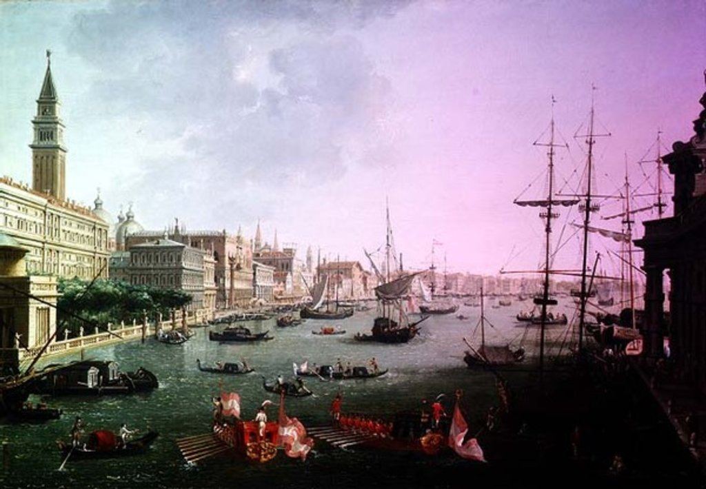 Detail of A View of the Grand Canal by Vincenzo Chilone