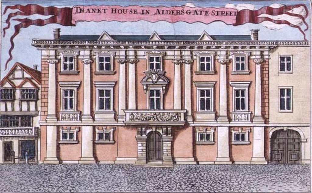 Detail of Thanet House in Aldersgate Street by Robert Morden