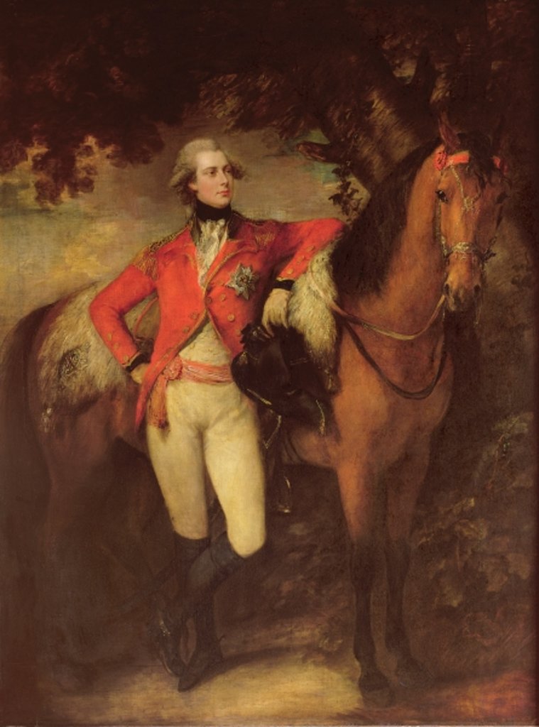 Detail of George IV, as Prince of Wales, 1782 by Thomas Gainsborough