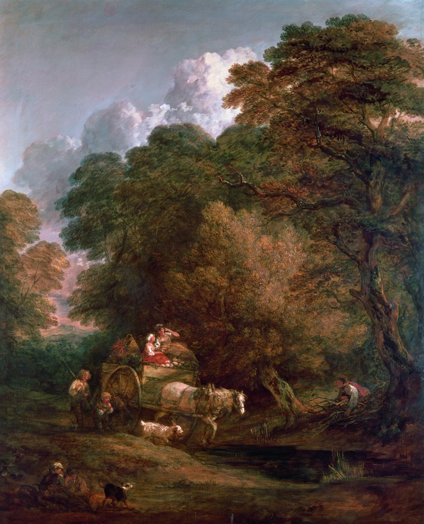 Detail of The Market Cart, 1786 by Thomas Gainsborough