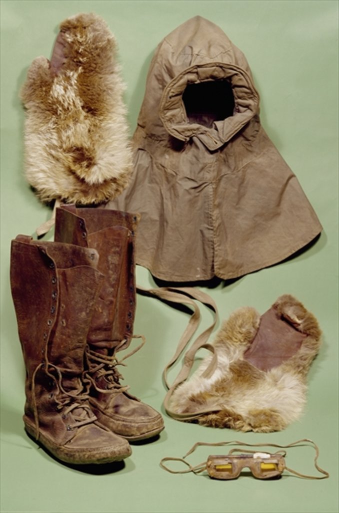 Detail of Scott's clothing used on the Antarctic expedition, 1901-4 by Anonymous