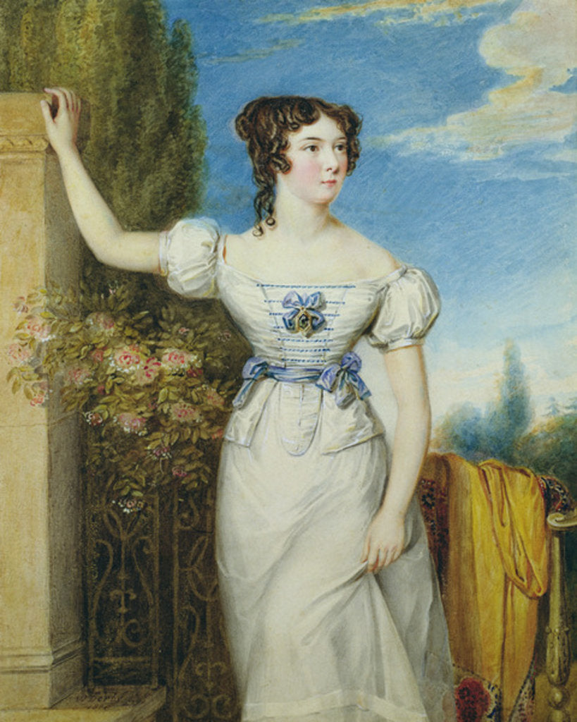 Detail of Portrait of a Young Girl by William Derby