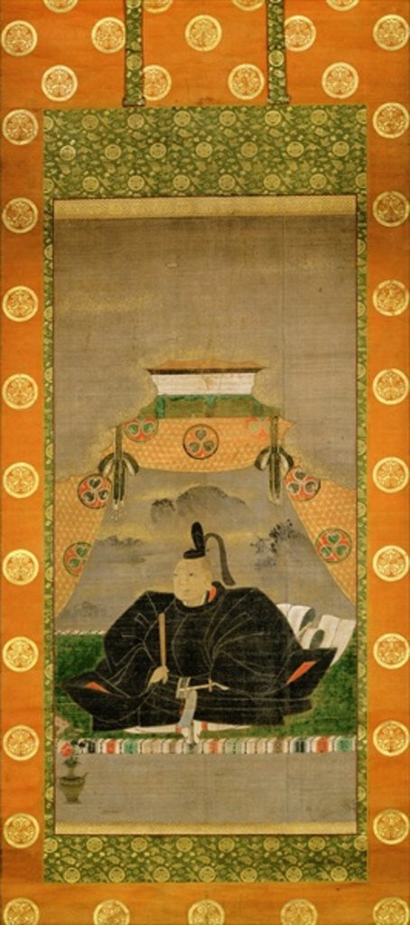 Detail of Portrait of Tokugawa Ieyasu by Japanese School