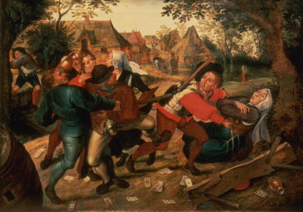 Detail of Gamblers Quarrelling by Pieter the Younger Brueghel