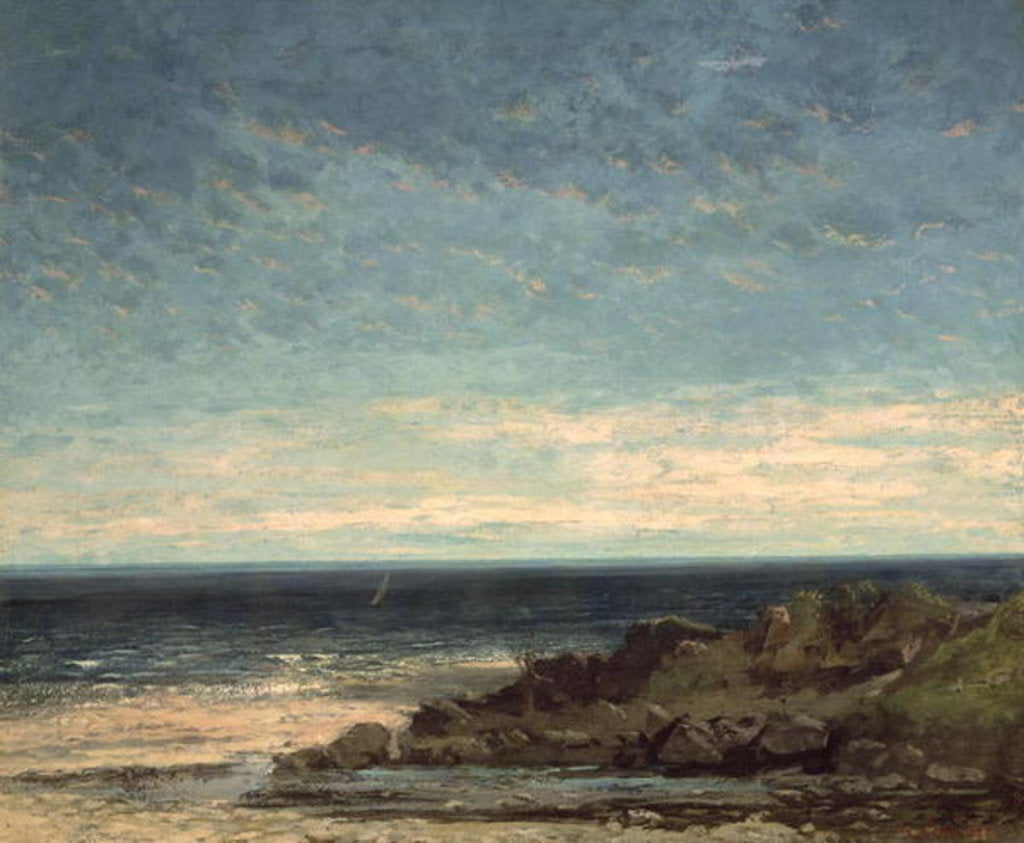 Detail of The Sea by Gustave Courbet