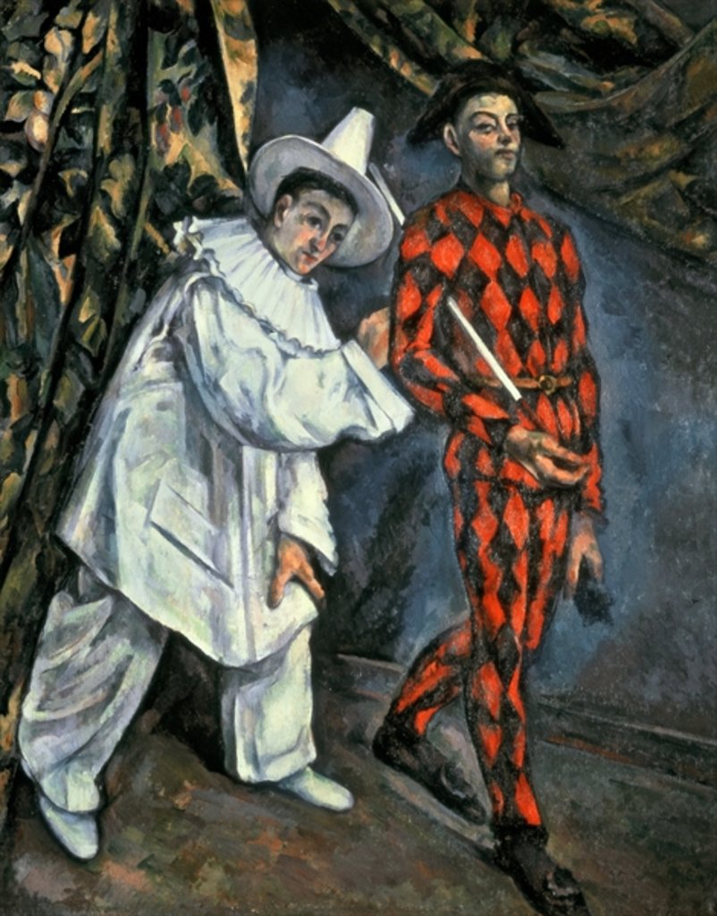 Pierrot and Harlequin, 1888 by Paul Cezanne