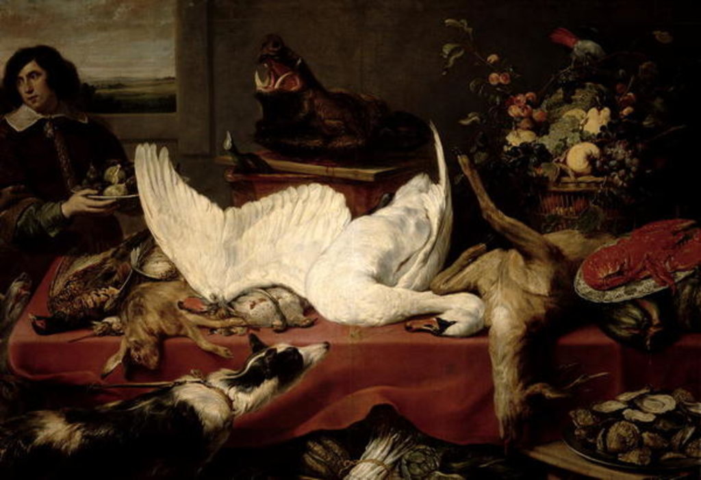 Detail of Still Life of Game and Shellfish by Frans Snyders