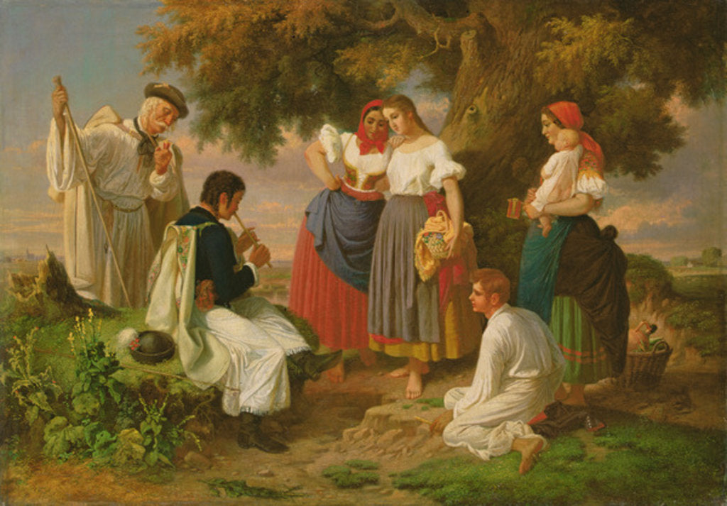 Detail of The Birth of the Folk-Song by Janos Janko