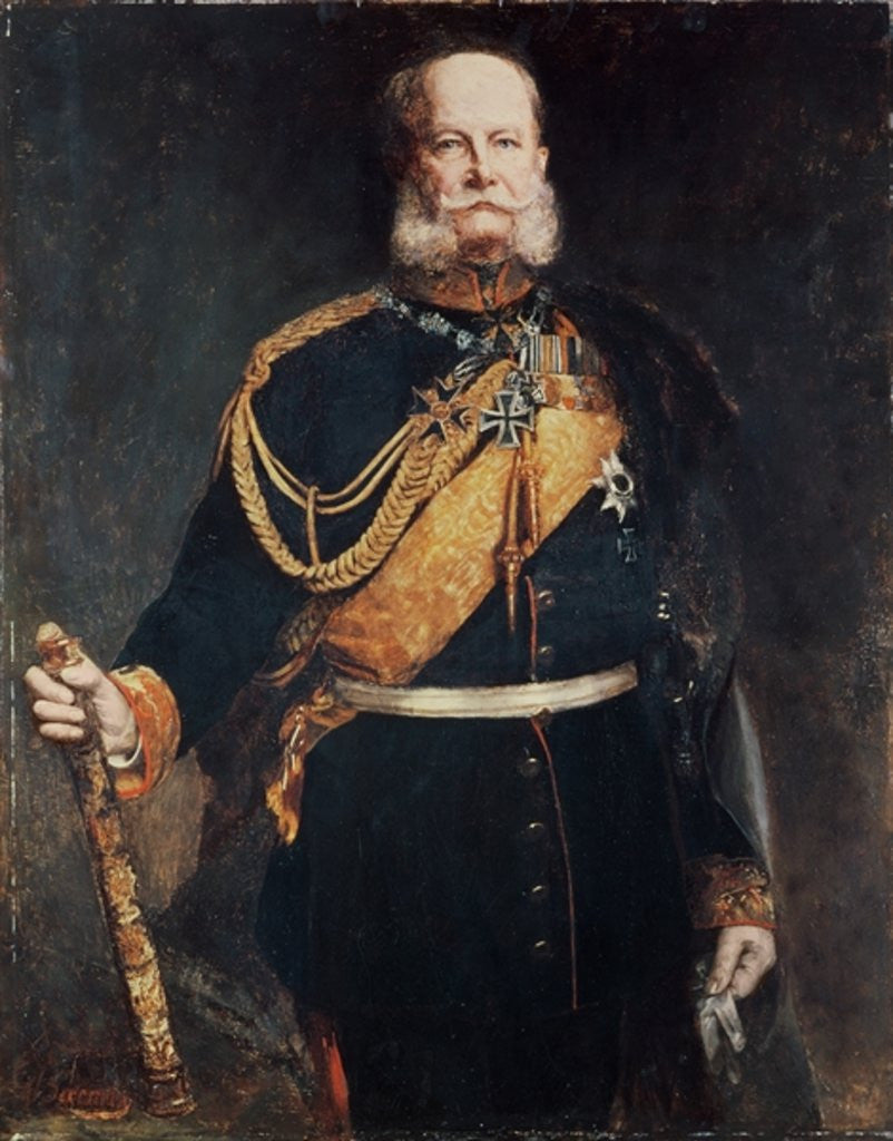 Detail of Kaiser Wilhelm I by Gottlieb Biermann