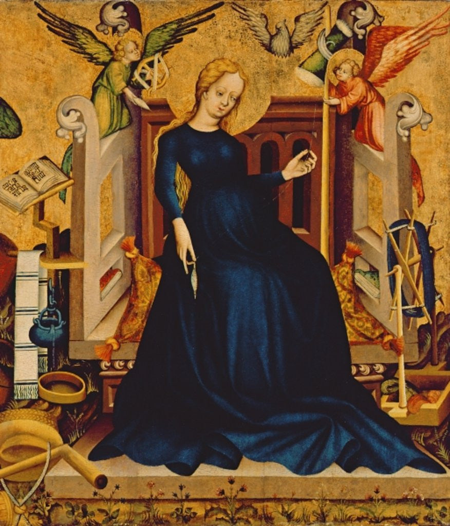 Detail of Maria Gravida by Hungarian School