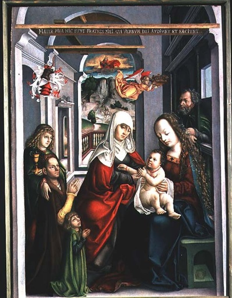 Detail of St. Anne with the Virgin and Child, Eperjes, c.1520 by School Hungarian