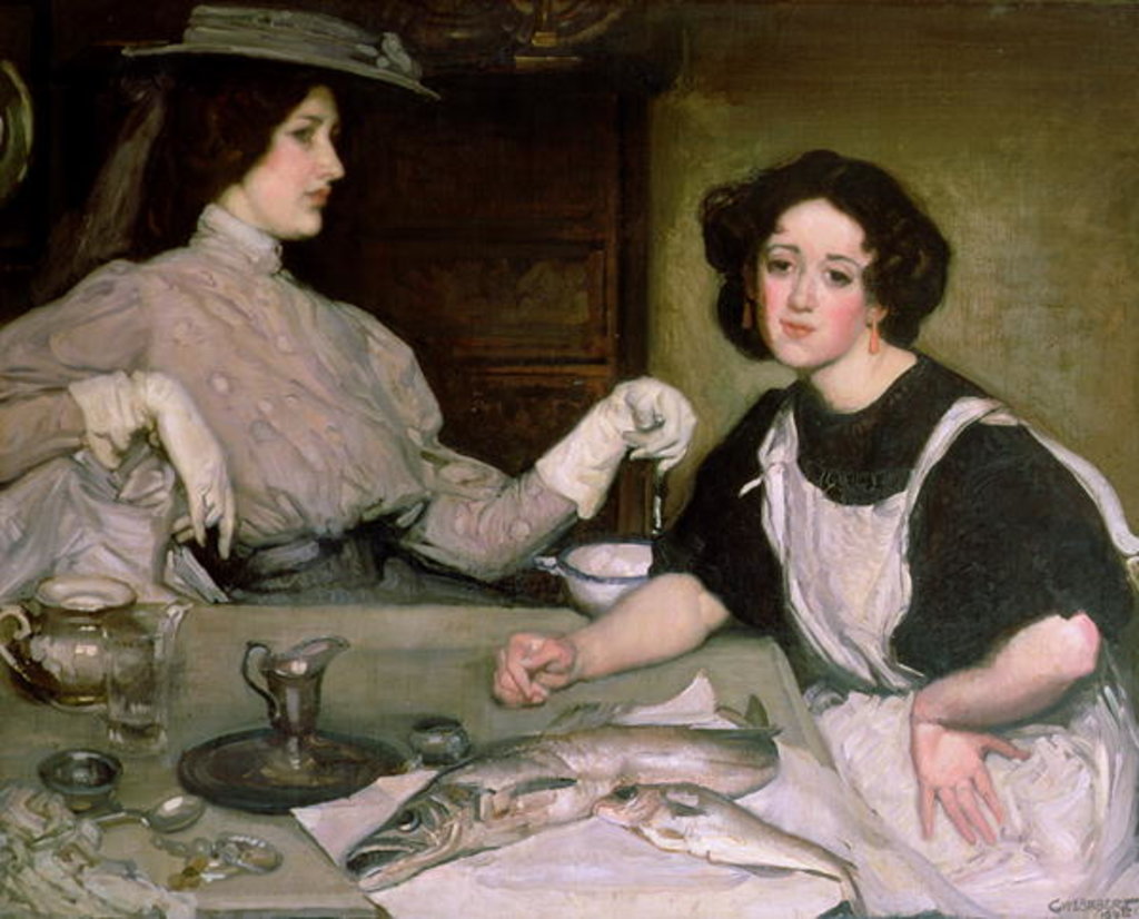 Detail of Lottie and the Lady by George Washington Lambert