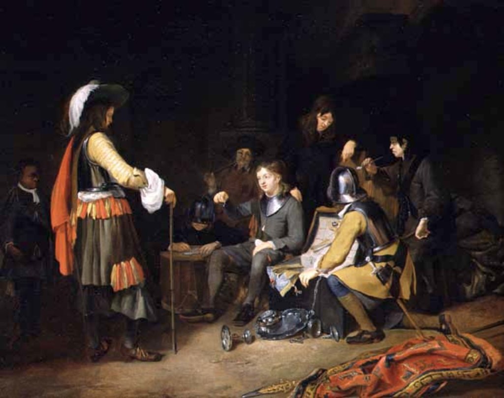 Detail of The Division of the Spoils by Moses Ter Borch