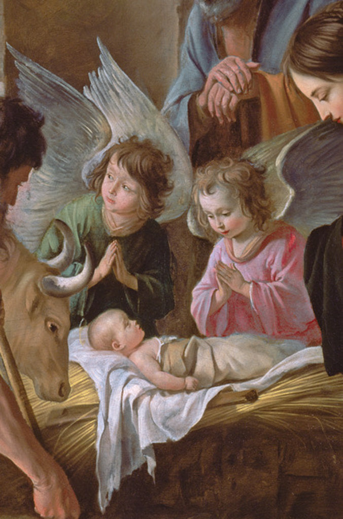 Detail of The Adoration of the Shepherds, c.1638 by Antoine and Louis & Mathieu Le Nain