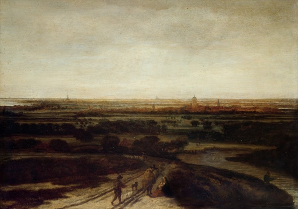 Detail of A Dutch Landscape by Phillips de Koninck