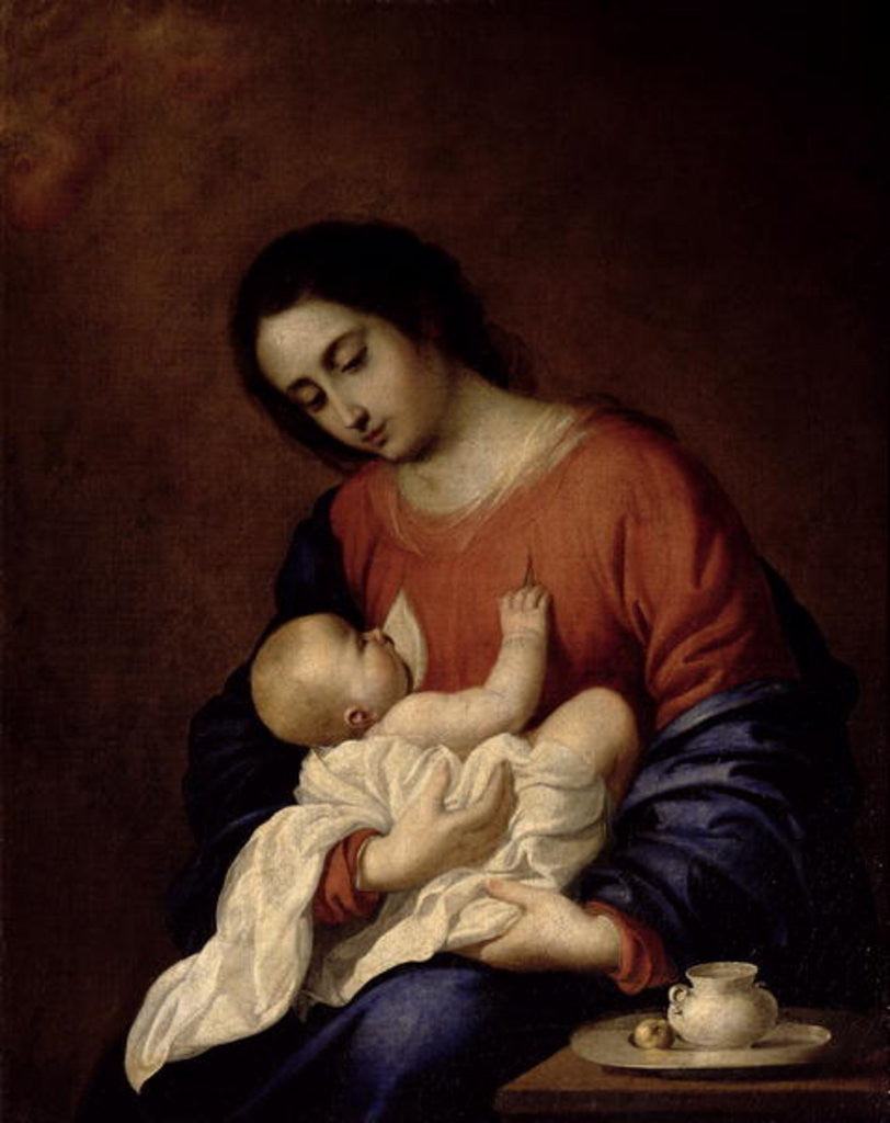 Detail of Virgin and Child by Francisco de Zurbaran