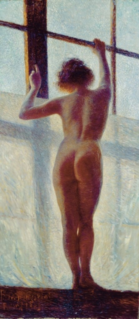 Detail of Nude at the Window, 1905 by Pietro Mengarini