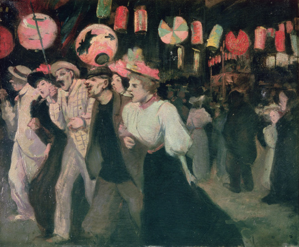 Detail of The 14th July 1895 by Theophile Alexandre Steinlen