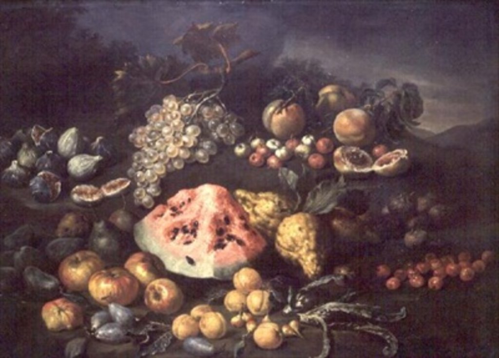 Detail of Still Life by Bartolomeo Bimbi