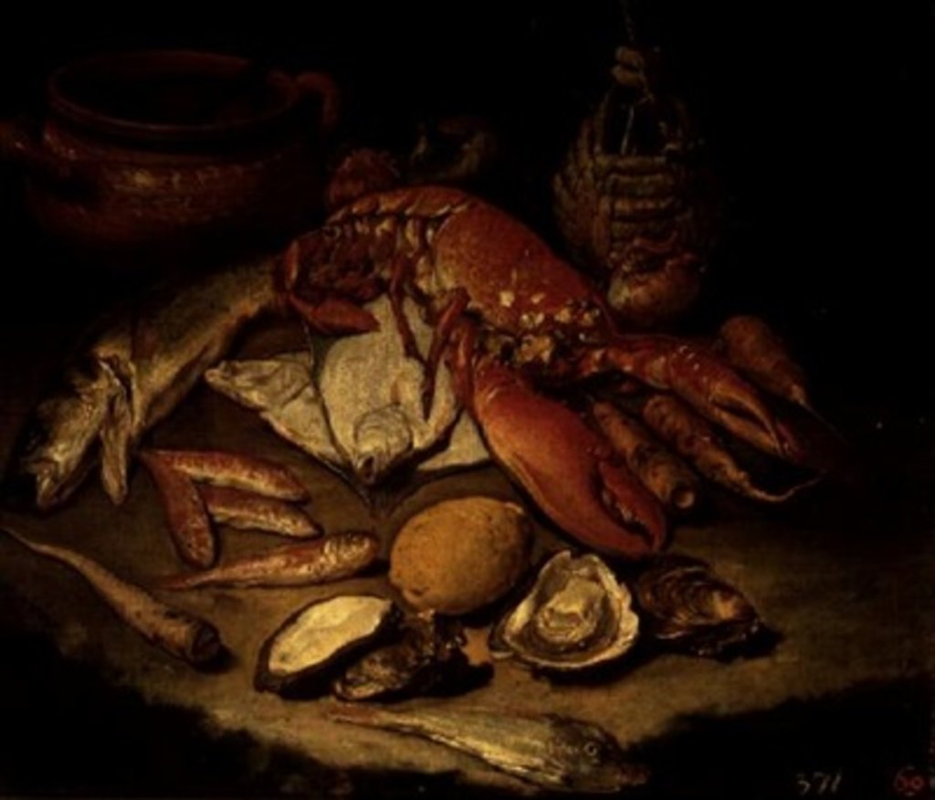 Detail of Sea Food by Giacomo Ceruti