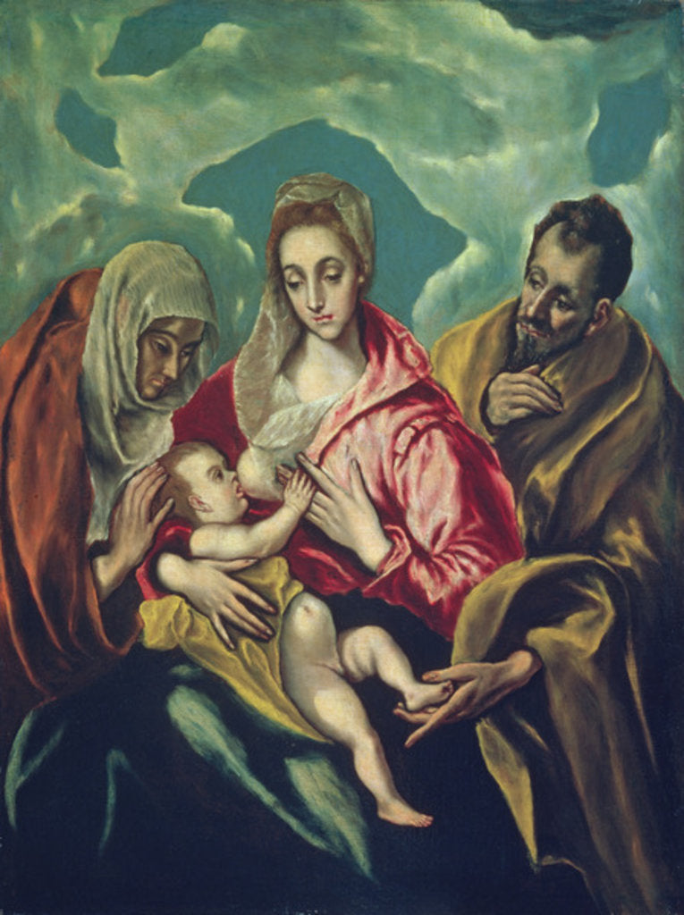 Detail of The Holy Family with St. Elizabeth by El Greco