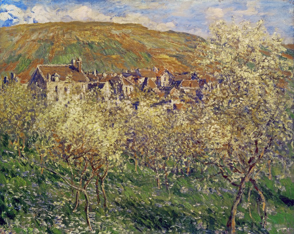 Detail of Plum Trees in Blossom, 1879 by Claude Monet