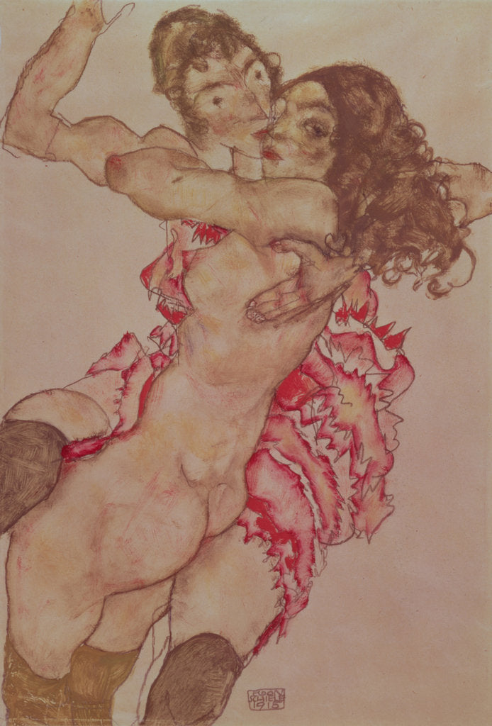 Detail of Two Women Embracing, 1915 by Egon Schiele