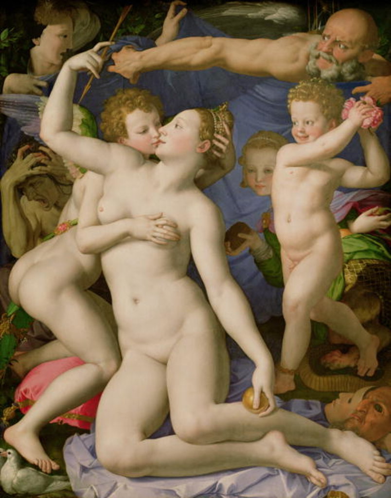 Detail of An Allegory with Venus and Cupid, c.1540-45 by Agnolo di Cosimo Bronzino