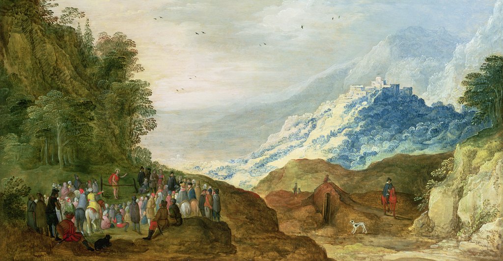 Detail of The Sermon on the Mount by Joos or Josse de The Younger Momper