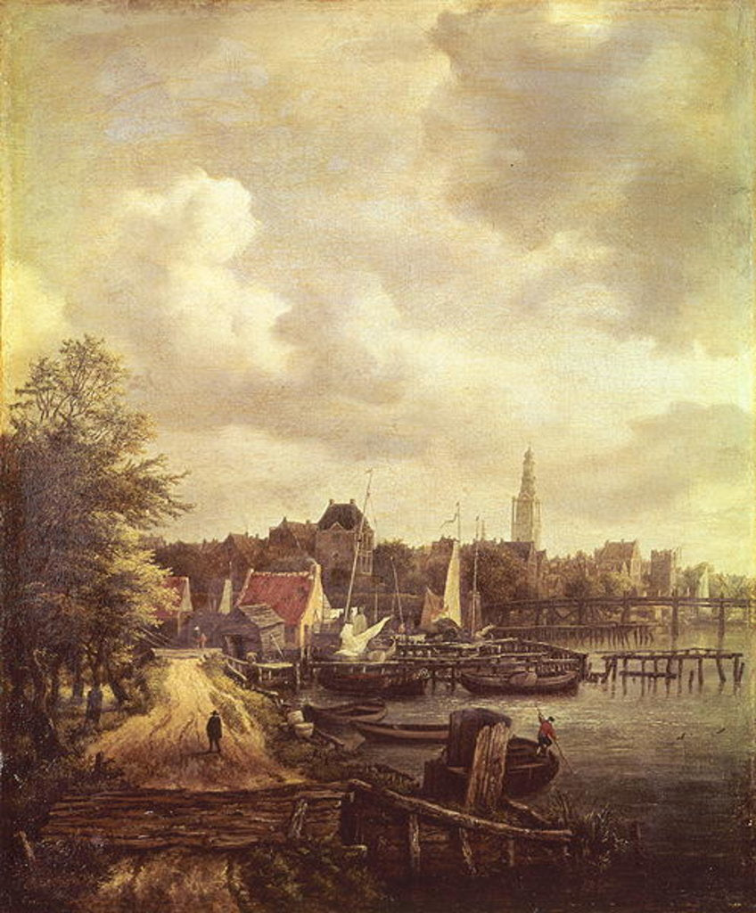 Detail of View of Amsterdam by Jacob Isaaksz. or Isaacksz. van Ruisdael