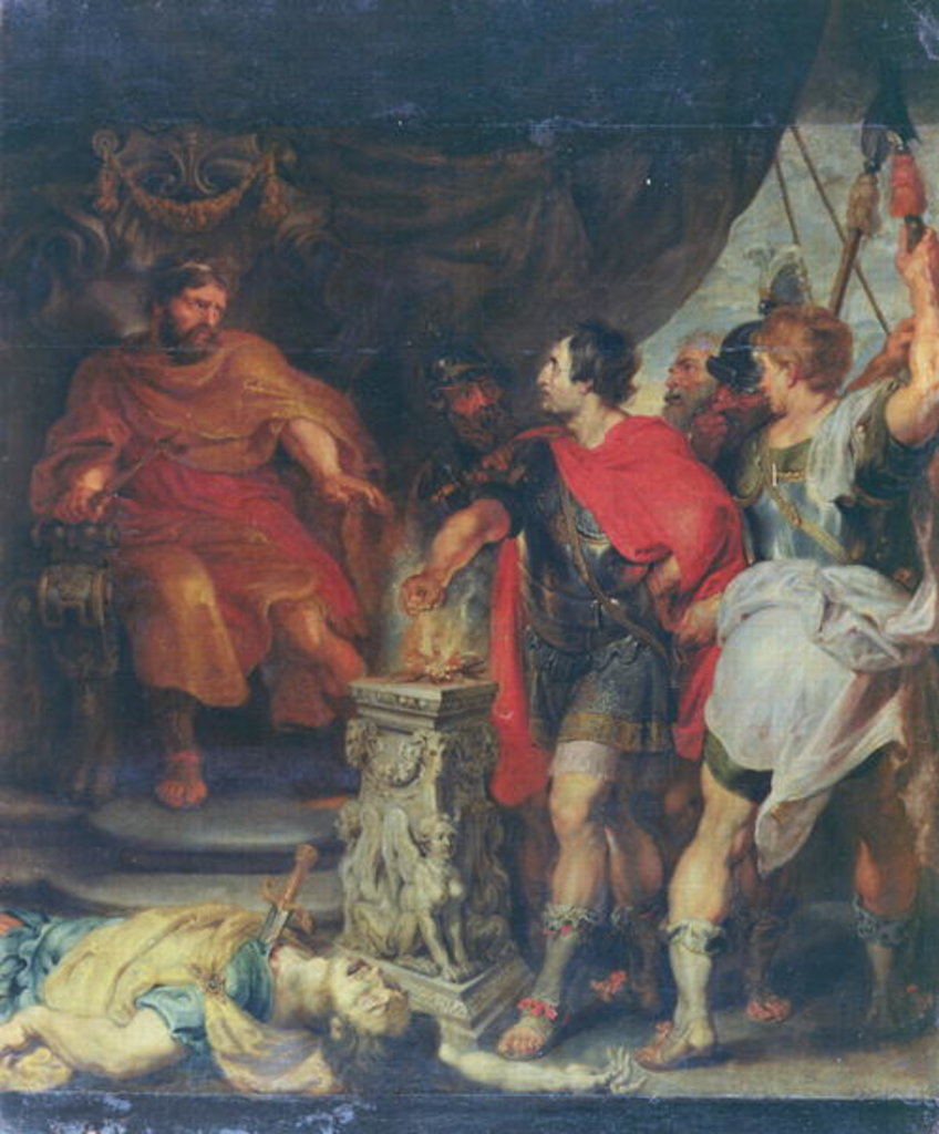 Detail of Mucius Scaevola before Lars Porsena, c.1618-20 by Peter Paul Rubens