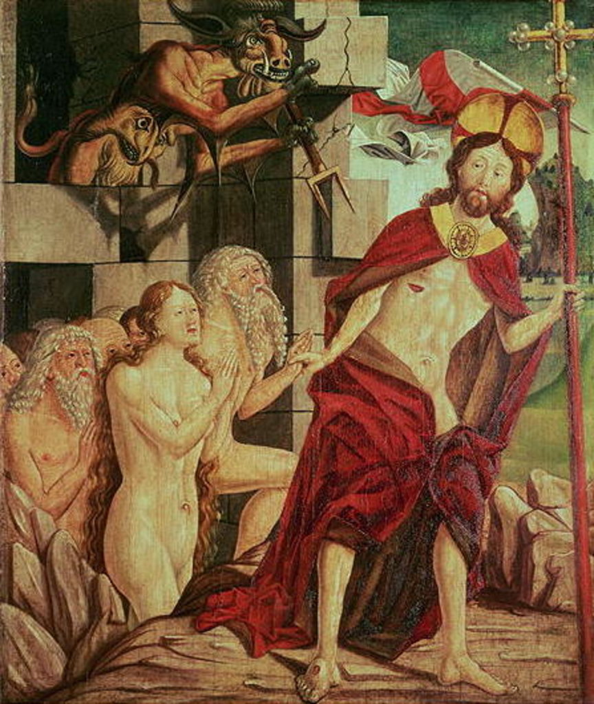 Detail of Christ in Hell by Friedrich Pacher