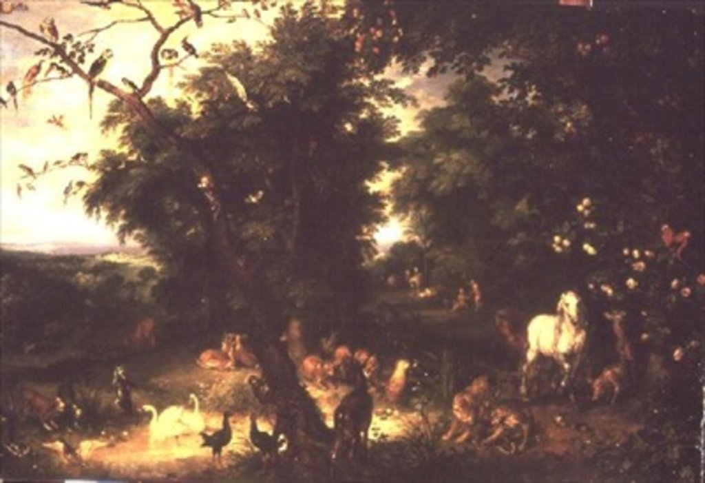 Detail of The Fall of Man by Jan the Elder Brueghel