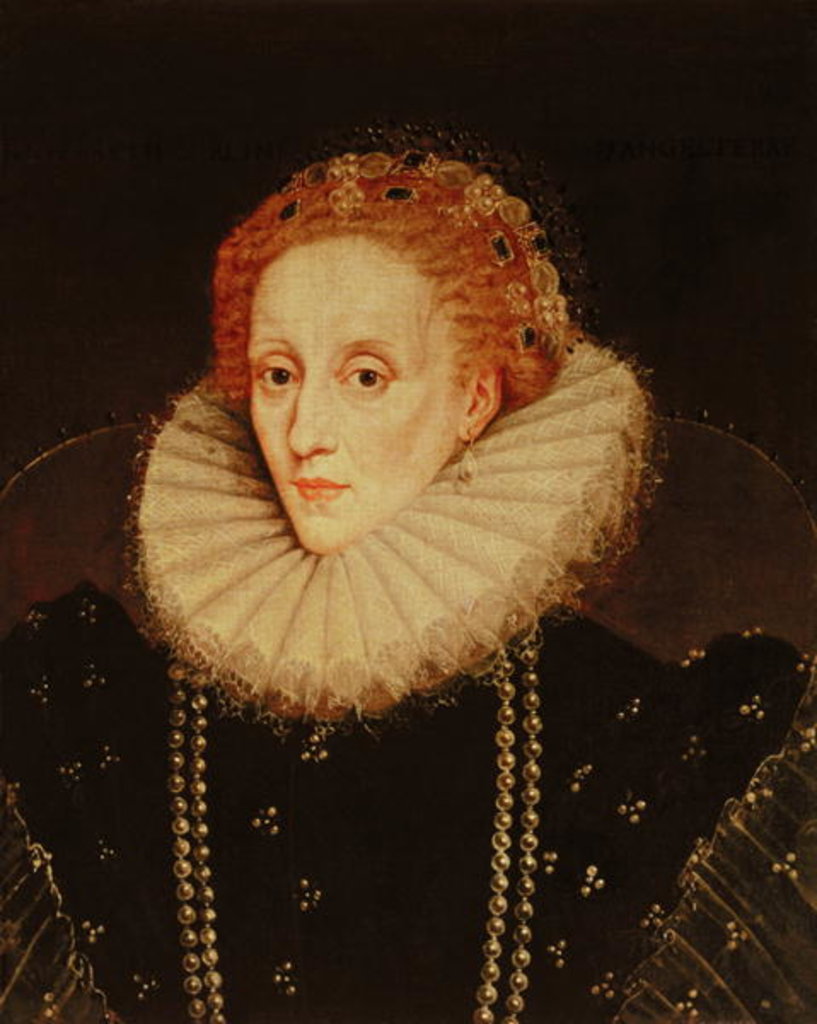 Detail of Portrait of Queen Elizabeth I by Marcus the Younger Gheeraerts