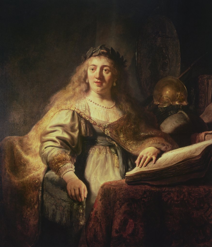 Detail of Saskia as Minerva by Rembrandt Harmensz. van Rijn