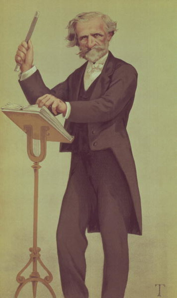 Detail of Giuseppe Verdi by Theobald Chartran