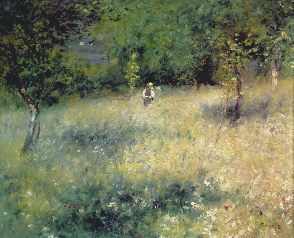 Detail of Spring at Chatou, c.1872-5 by Pierre Auguste Renoir