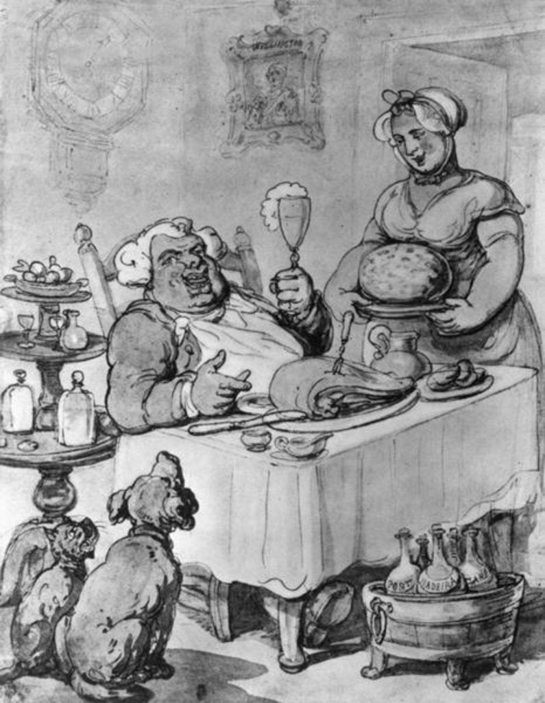 Detail of A Good Meal by Thomas Rowlandson