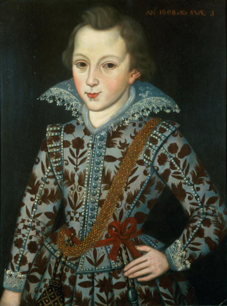 Detail of Portrait of a Young Boy, Aged Five by Robert the Elder Peake