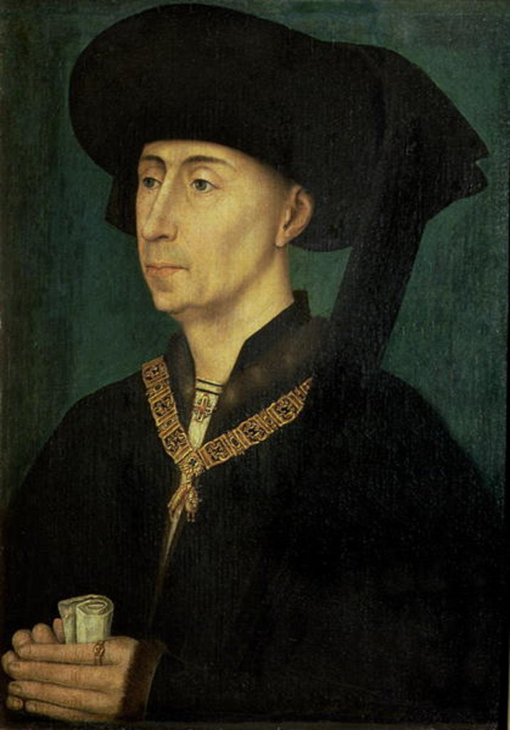 Detail of Portrait of Philip the Good Duke of Burgundy by Rogier van der Weyden