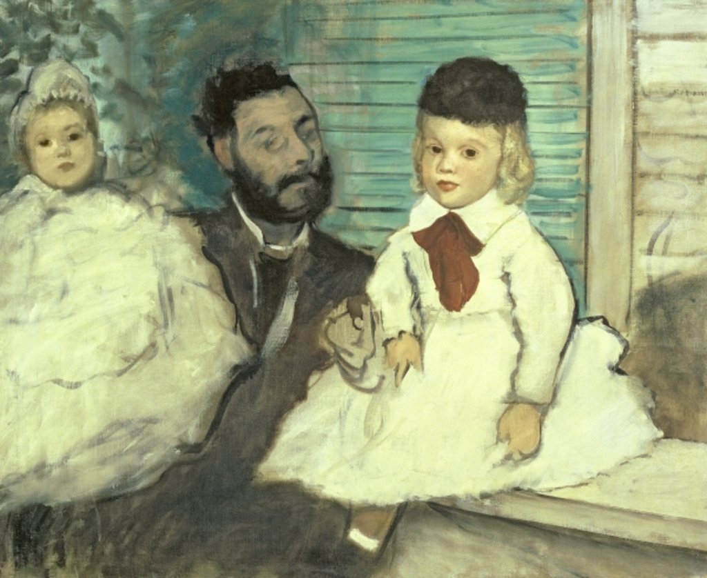 Detail of Comte Le Pic and his Sons by Edgar Degas