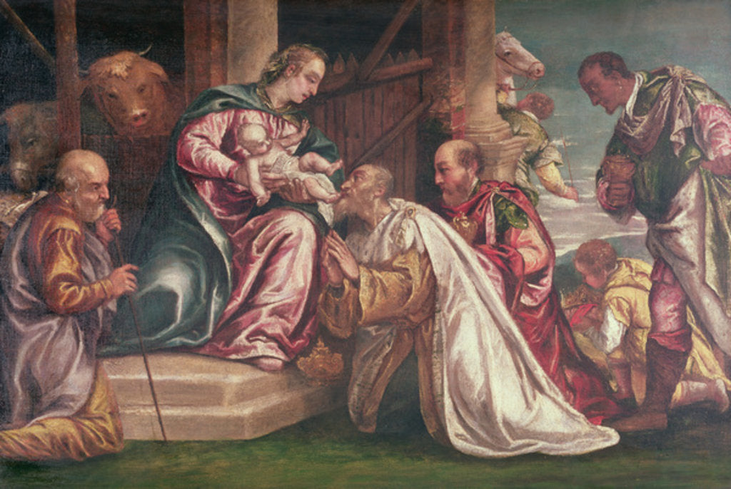 Detail of Adoration of the Magi by Francesco Montemezzano